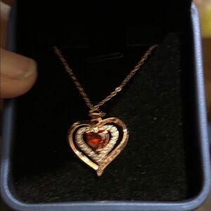 Elegant Heart Pendant Necklace